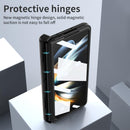 For Samsung Galaxy Z Fold4 5G Napa Texture All-In-One Phone Case - White