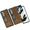 For Samsung Galaxy Z Fold4 5G Napa Texture All-In-One Phone Case - White