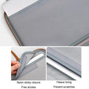 14-inch Waterproof Leather Computer Bag - Fully Open & Portable - Gray Brown