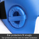 Competition Sparring Boxing Helmet For Head Protection - Red With Mask - L