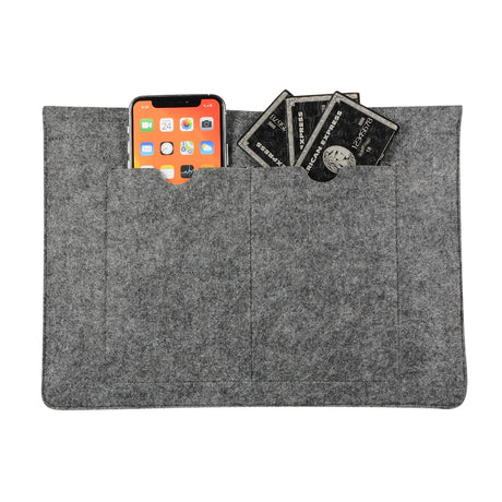 15 Inch Felt Computer Bag - Protective Cover for Notebook - Black