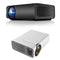 1080P Wireless Screen Mirroring Projector - Small Led - Black