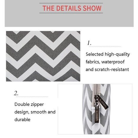 12 Wavy Pattern Notebook Liner Bag - Wavy Design - Gray