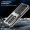 For Samsung Galaxy Z Fold4 5G Shockproof Metal Case With Holder - Black