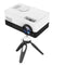 Mini Led Projector With Tripod Mount - Supports Av / Hdmi / Usb / Tf - 1080P Hd - Black White