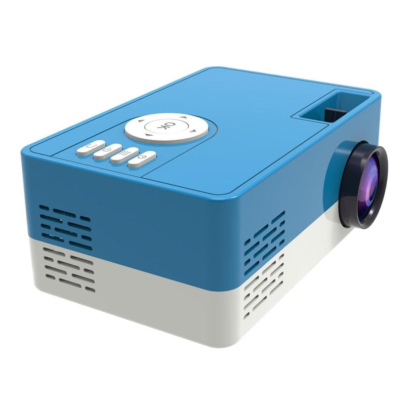 Mini Led Projector With Tripod Mount - Supports Av / Hdmi / Usb / Tf - 1080P Hd - Black White