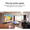 Mini Led Projector With Tripod Mount - Supports Av / Hdmi / Usb / Tf - 1080P Hd - Black White