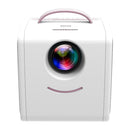 Portable Mini Projector For Kids - 1080P Led - Pink White