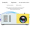 Portable Mini Led Home Theater Projector - 15 Ansi Lumens 1920X1080P - Yellow White