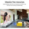 Portable Mini Led Home Theater Projector - 15 Ansi Lumens 1920X1080P - Yellow White