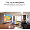 Portable Mini Led Home Theater Projector - 15 Ansi Lumens 1920X1080P - Yellow White