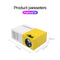Portable Mini Led Home Theater Projector - 15 Ansi Lumens 1920X1080P - Yellow White