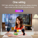 Portable Mini Led Home Theater Projector - 15 Ansi Lumens 1920X1080P - Yellow White