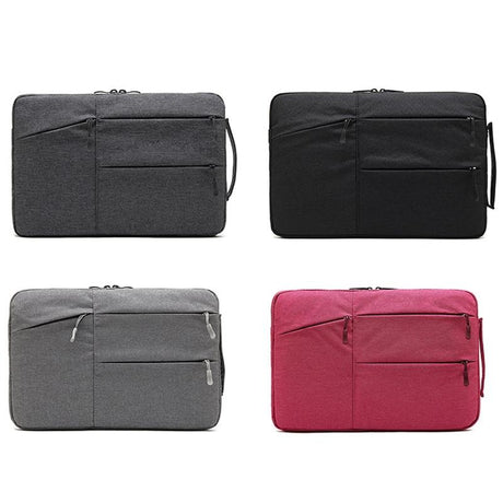 14 Inch Business Laptop Liner Bag with Zipper Closure - Polyester Material - Black