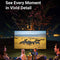 3000 Lumens Mini Projector With 100 Inch Screen - Grey Yellow
