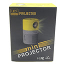 3000 Lumens Mini Projector With 100 Inch Screen - Grey Yellow