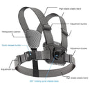 Adjustable Chest Strap with Mount and Screw - 6 In 1 360 Phone Clamp