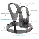 Adjustable Chest Strap with Mount and Screw - 6 In 1 360 Phone Clamp