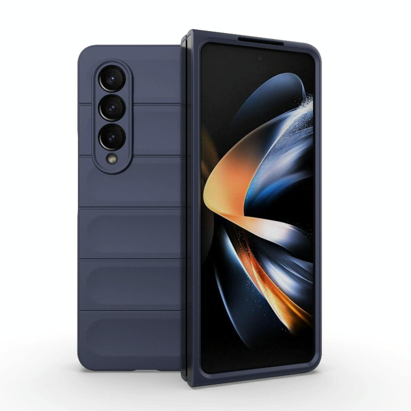 Foldable Shockproof Phone Case with Magic Shield - Slim Design - Black