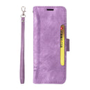 For Samsung Galaxy Z Fold4 5G Leather Dual Buckle Phone Case - Pink