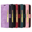 For Samsung Galaxy Z Fold4 5G Leather Dual Buckle Phone Case - Pink