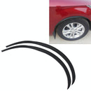 2 Pcs 45Cm Car Stickers Rubber Large Round Arc Strips Universal Fender Flares Wheel Eyebrow Decal Sticker Eyebrow Car-Covers Black Striped Round Arc Strips - 75 X 2Cm