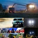 18W 6 Led White Light Floodlight Engineering Lamp / Waterproof Ip67 Suvs Light Dc 10 - 30V Black