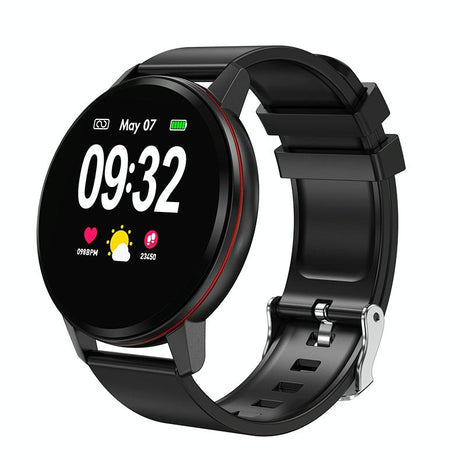 Waterproof Smart Bracelet With Colour Screen - Call Heart Bp Sleep Oxygen Monitoring - Black