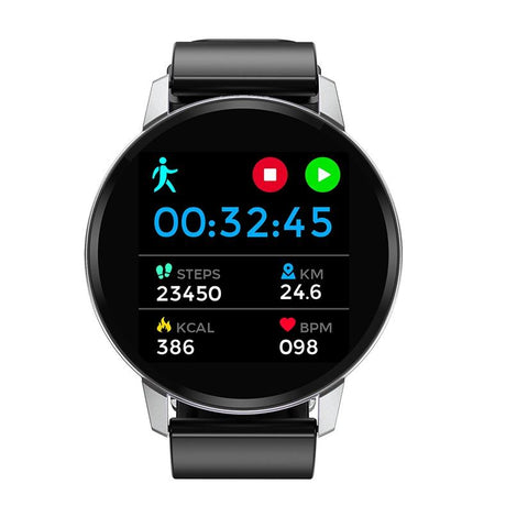 Waterproof Smart Bracelet With Colour Screen - Call Heart Bp Sleep Oxygen Monitoring - Black