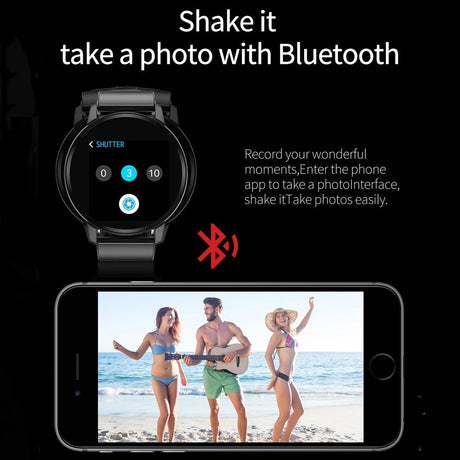 Waterproof Smart Bracelet With Colour Screen - Call Heart Bp Sleep Oxygen Monitoring - Black