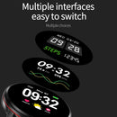 Waterproof Smart Bracelet With Colour Screen - Call Heart Bp Sleep Oxygen Monitoring - Black