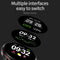 Waterproof Smart Bracelet With Colour Screen - Call Heart Bp Sleep Oxygen Monitoring - Black