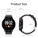 Waterproof Smart Bracelet With Colour Screen - Call Heart Bp Sleep Oxygen Monitoring - Black