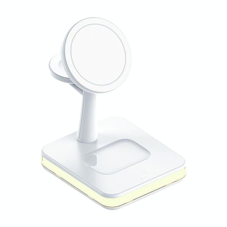 15W Wireless Fast Charger With 360° Rotating Holder - Black