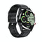 Leather Strap Amoled Smart Watch With Heart Rate And Blood Pressure Monitoring - Black