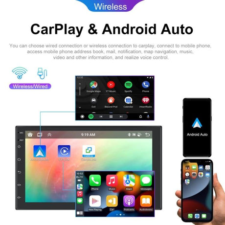 10.1 Inch Android 13.0 Carplay Navigation Monitor - Standard + Ahd Camera