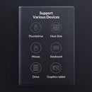 3-In-1 Usb Mini Hub Adapter For Multiple Devices - White