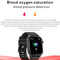 1.7 Inch Tft Hd Screen Smart Watch Support Bluetooth Calling / Blood Pressure Monitoring - Black