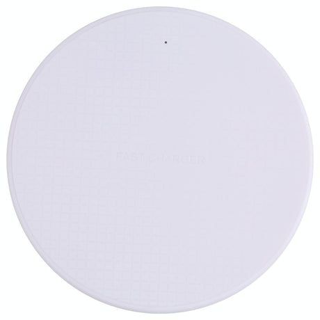10W Plaid Pattern Round Wireless Charger - Black