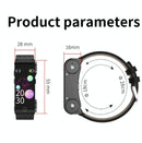 Bluetooth Headset Bracelet With Hr / Bp Monitoring & Temp. Measurement - Black