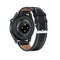 Waterproof Leather Smartwatch With Colour Display - Brown