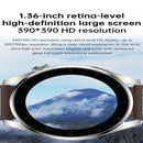Waterproof Leather Smartwatch With Colour Display - Brown