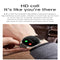 Waterproof Leather Smartwatch With Colour Display - Brown