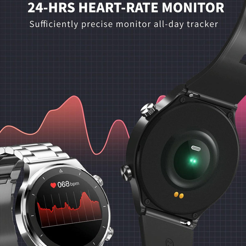 Ip67 1.28 Inch Touch Smart Watch Black - Black