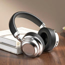 Retro Wireless Bluetooth Headset - Metal Head-mounted - Silver Black