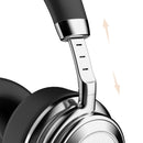 Retro Wireless Bluetooth Headset - Metal Head-mounted - Silver Black