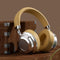 Retro Wireless Bluetooth Headset - Metal Head-mounted - Silver Black