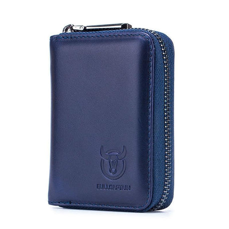 Men'S Leather Card Holder Casual Driver License Wallet - Yellow