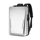 15.6-17.3 Inch Hard Shell Gaming Backpack for Men - Silver