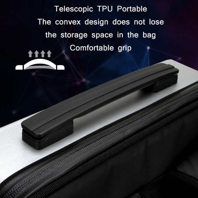 15.6-17.3 Inch Hard Shell Gaming Backpack for Men - Silver